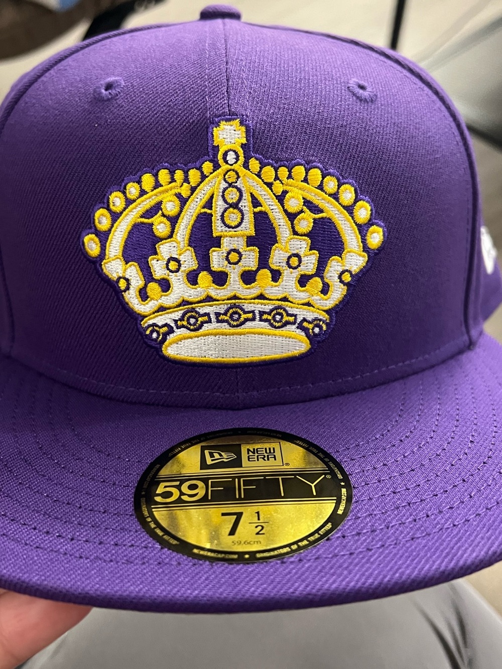 New Era Mens Purple 59FIFTY Cap, NHL Los Angeles Kings